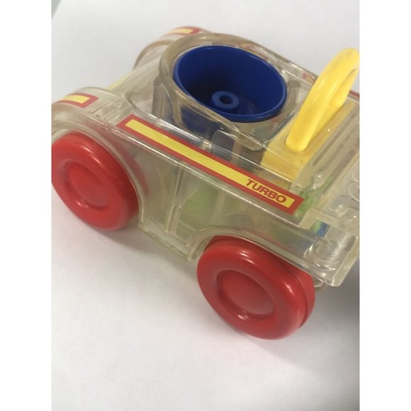 RARE Playskool Vintage 1988 Go Go Gears Race Car Vehicle Push and Go w Driver - Picture 6 of 12